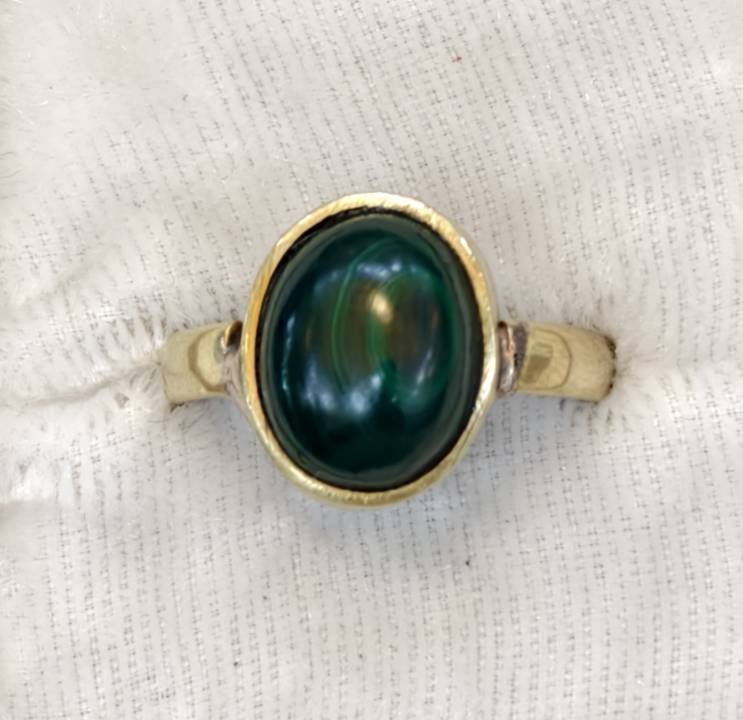 Malachite (Kidney + Budha) Panchdhatu Ring